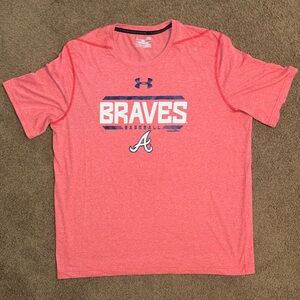 Under Armour Red Braves Graphic Tee